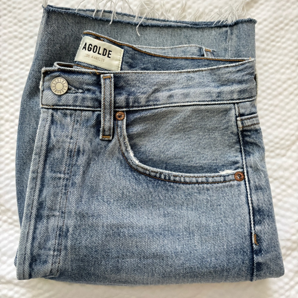 AGOLDE 90’s High Rise Denim Shorts - Picture 3 of 10